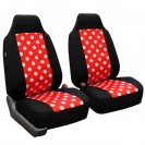 Chevrolet Traverse 2014 Polka Dot Seat Covers front Set