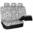 Toyota Camry 2013 Zebra Velour Seat Covers full Set