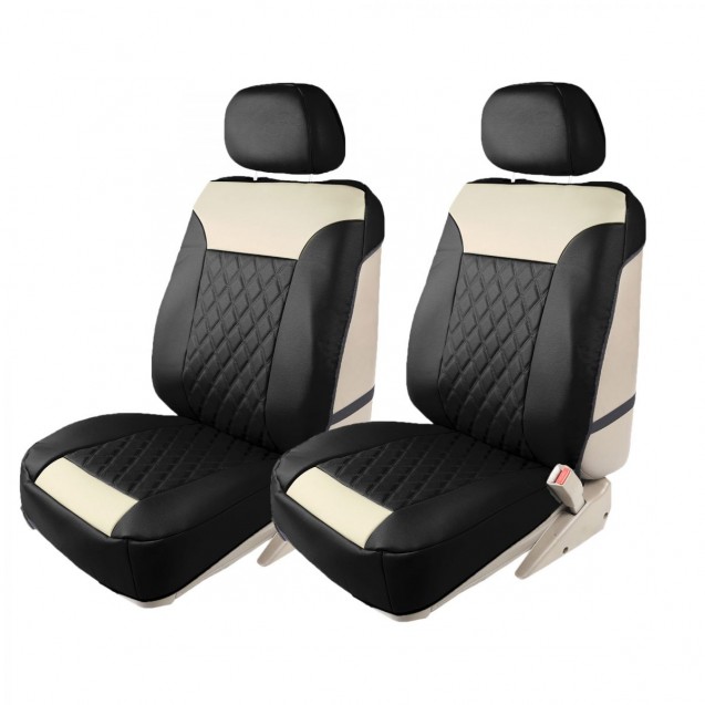 Chevrolet Impala 2010 Deluxe Faux Leather Seat Cushions front Set