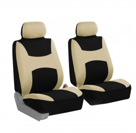 Ford Fusion 2017 Light & Breezy Flat Cloth Seat Covers front Set