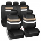 Toyota Camry 2018 Varsity Spirit PU Leather Seat Covers full Set