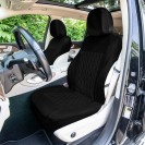 Diamond Stitched Flat Cloth Car Seat Covers – Full Set