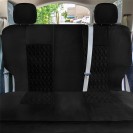 Diamond Stitched Flat Cloth Car Seat Covers – Full Set
