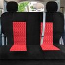 Diamond Stitched Flat Cloth Car Seat Covers – Full Set