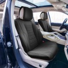 Grande70 Luxe Faux Leather Car Seat Covers with Sleek Pattern – Front Set TP70001
