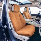 Grande70 Luxe Faux Leather Car Seat Covers with Sleek Pattern – Front Set TP70001
