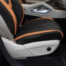 Hybrid70 Deluxe Faux Leather Car Seat Covers with Modern Pattern – Front Set TP70003