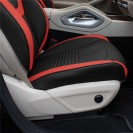 Hybrid70 Deluxe Faux Leather Car Seat Covers with Modern Pattern – Front Set TP70003